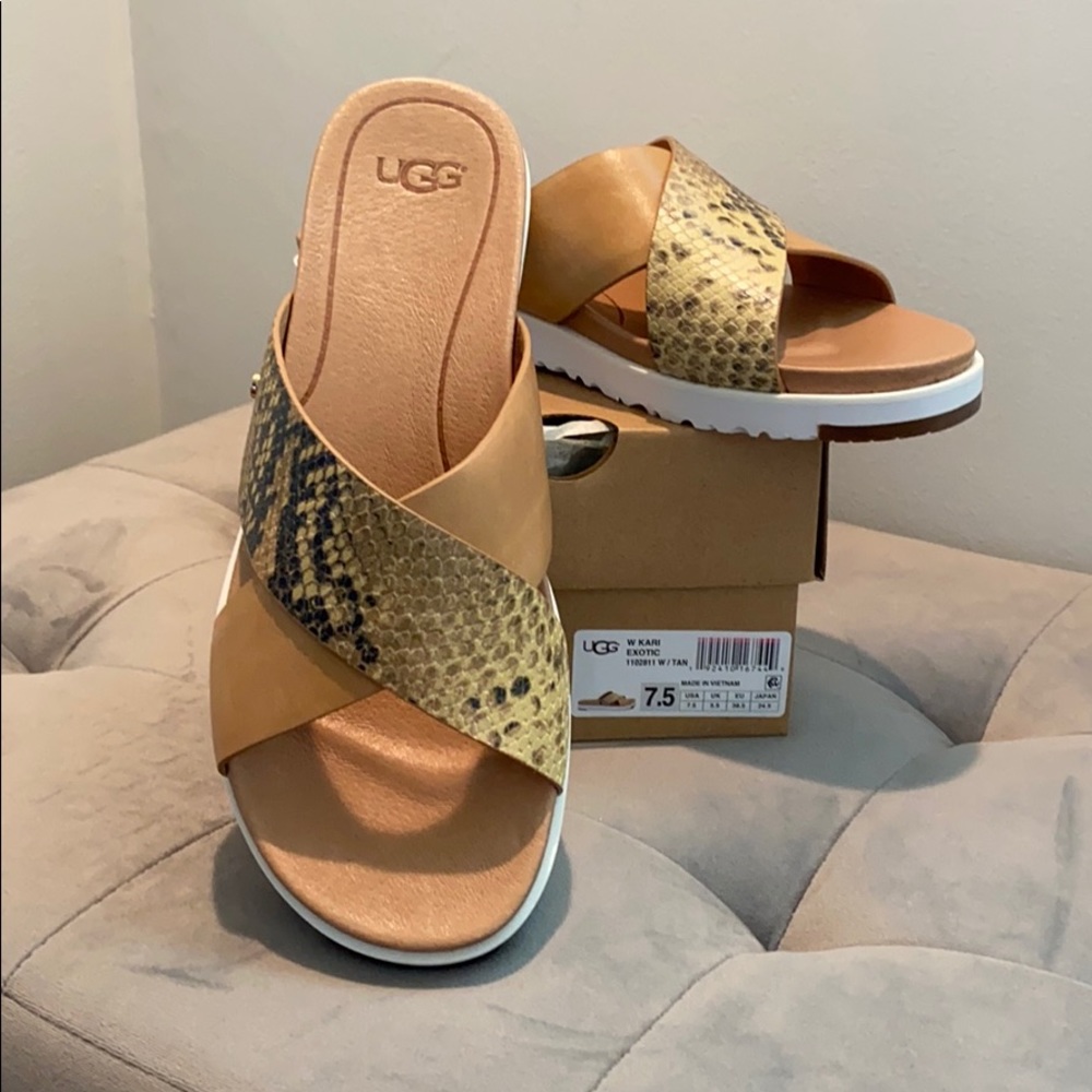 Size 7.5 Ugg Kari sandal *New in Box* *Never Worn*